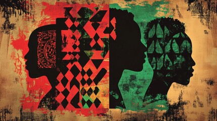 Celebrating black history month a meaningful design of unity and heritage artistic expression cultural environment perspective identity