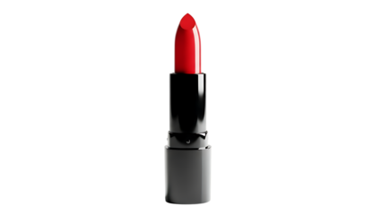 Red Lipstick on Transparent Background