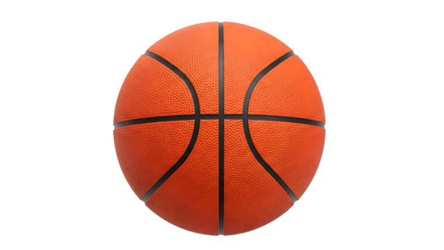 Orange basketball on transparent background - Powered by Adobe