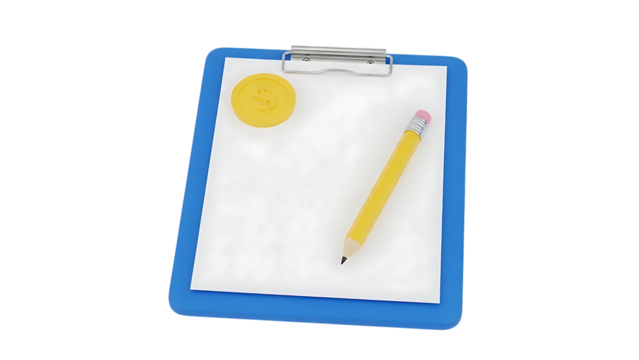 Clipboard with Pencil and Seal - Powered by Adobe