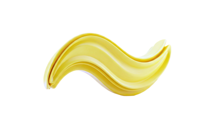 Abstract Yellow Wave Form