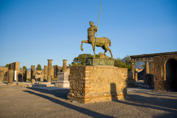 Bronze Centaur Sculpture With Raised