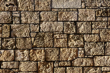 sfonto con texture di muro in pietra. primo piano di muro pietra