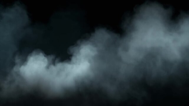 Dark fog smoke elements pack, dramatic mysterious atmosphere, thick rolling smoke clouds
