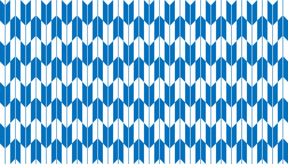 青と白の矢絣の背景、シームレスな和柄