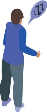 Sleepwalking man walking and talking in his sleep, depicting somnambulism, sleep disorder, parasomnia, noctambulism