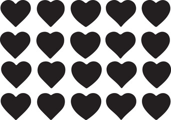 Heart image on white background.