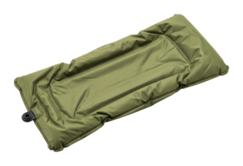 Camping gear setup sleeping pad nature ground level comfort isolated on transparent background