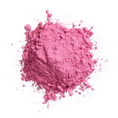 Fototapeta premium A pile of pink powder on a black background