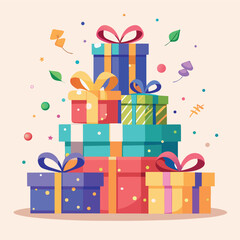 Colorful gift boxes