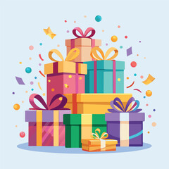 Colorful gift boxes