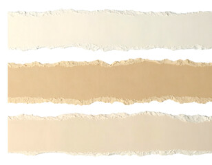 Naklejka premium Beige Paint Swatches with Rough Edges.