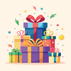 Colorful gift boxes