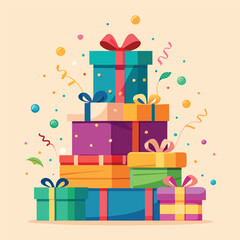 Colorful gift boxes
