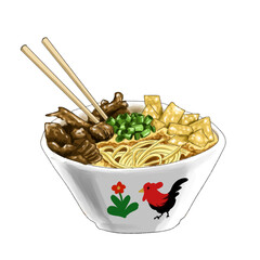 indonesian food called Mie Ayam