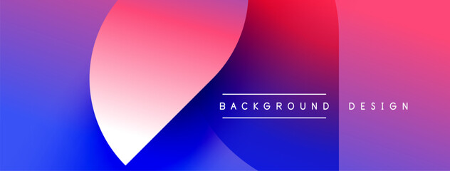 Obraz premium Abstract gradient background. Vivid colors blend, creating dynamic visual effect. Text reads background design. Simple, modern aesthetic.