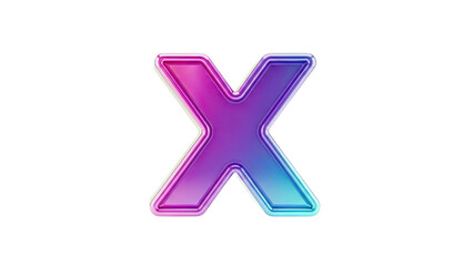 Fototapeta premium Gradient 'X' with Metallic Sheen