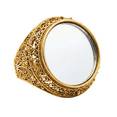 Traditional Indian gold Arsi ring