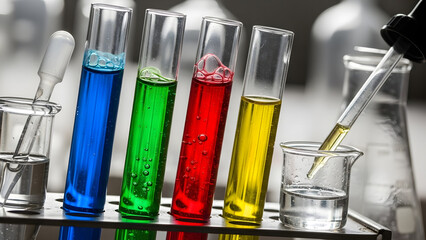 National Science Day Chemistry Experiment Concept