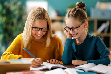 Children are learning in the class