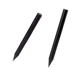 Black color pencil isolated on white background