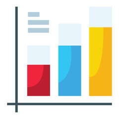 Bar chart icon design