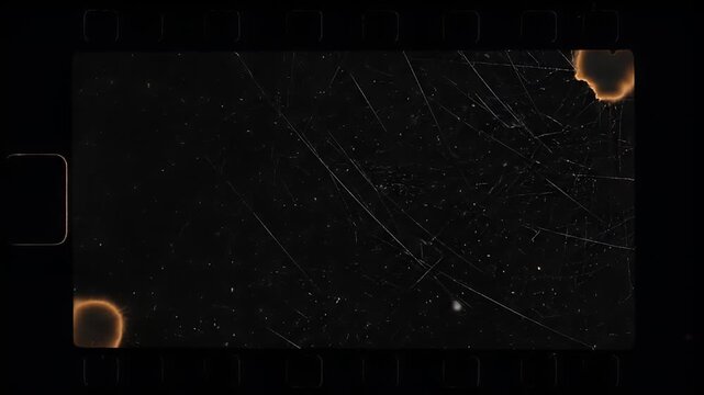 Vintage Film Overlay with Scratches and Light Leaks for Retro Video Effects.