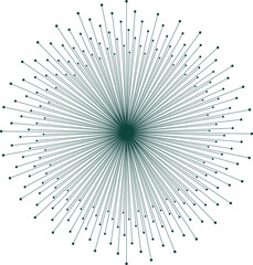 Obraz premium Vibrant blue star burst vector abstract background featuring a retro sunburst pattern with bright energy rays and a decorative floral light explosion design for artistic wallpaper texture