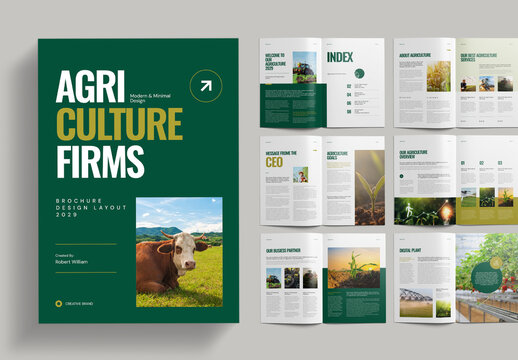 Agriculture Garden Brochure Template