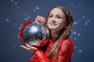 Naklejka premium Holiday Magic Child