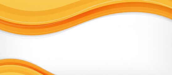 Obraz premium Abstract wavy lines in shades of orange on a plain background