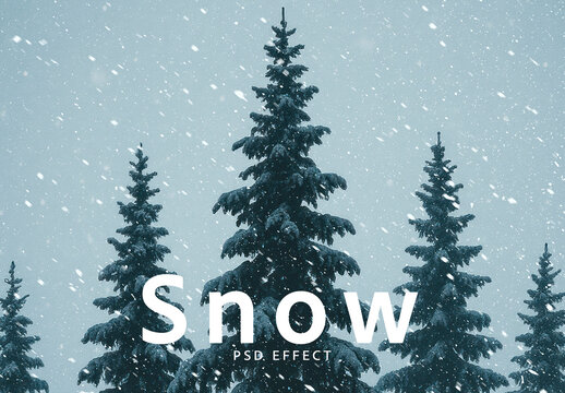 Snow PSD Photo Effect