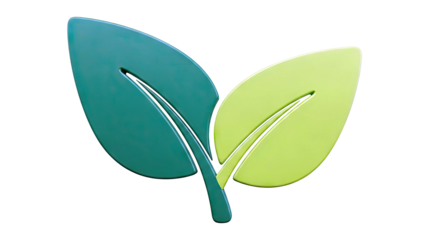 Two Green Leaves Logo