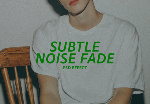 Subtle Noise Fade PSD Photo Effect