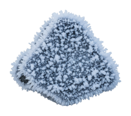 Frosted ice formation natural winter isolated on transparent background