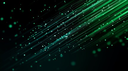 Data flow background shows green lines and dots moving left in a simple layout