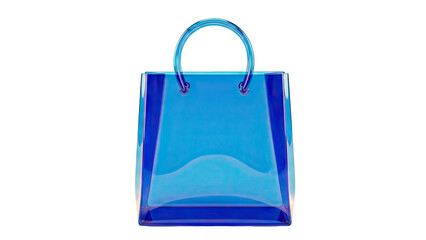Blue Transparent Tote Bag