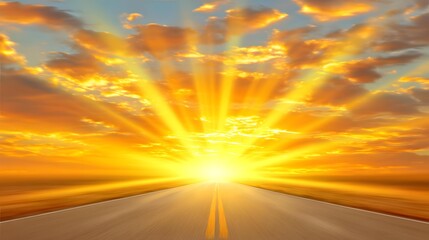 artwork illustrating a calm path of light leading toward opportunity