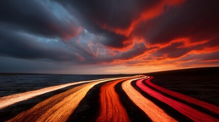 making concept with multiple glowing paths converging into one clear direction