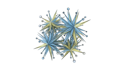 Abstract Starburst Forms with Spheres