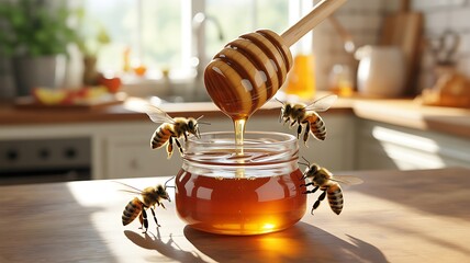 Honey Bees Jar Kitchen
