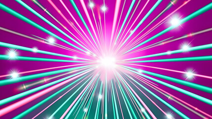 Vibrant Iridescent Explosion