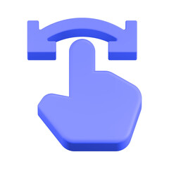 Fototapeta premium switch icon 3d render blue color