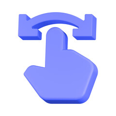 Obraz premium switch icon 3d render blue color