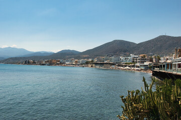 
Mediterranean Sea And Rocky Coast Of Crete, Greece 21.06.2023. This was on a hot, Sunny afternoon....