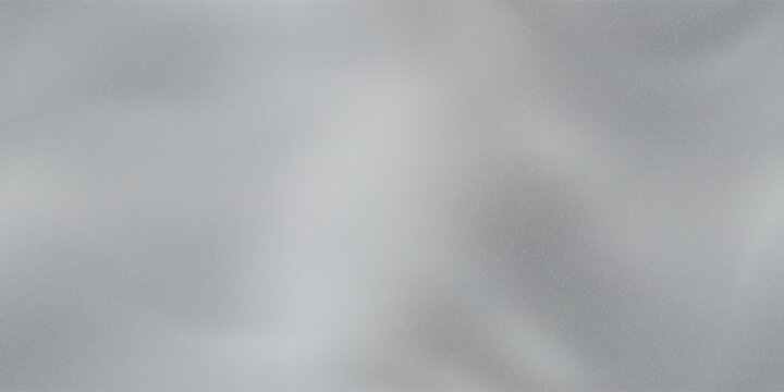 Grainy gray blurred mirror surface with noise overlay texture and gradient mesh. Vintage bg with shadows and dim light. Glossy silver background with reflection and smooth sheen. Vector illustration