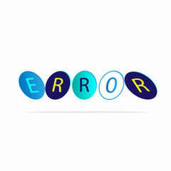 vector icon of device or web, site, is having error