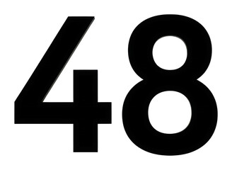 Obraz premium Dynamic number display modern design graphic minimalist isolated on transparent background