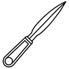 Obraz premium Scalpel line art vector