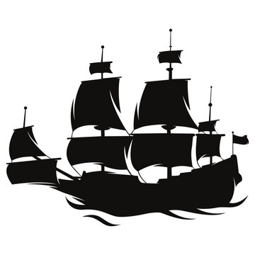 ship silhouette vector